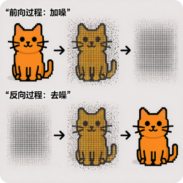 Diffusion model principle diagram
